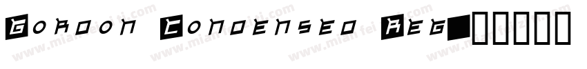 Gordon Condensed Reg字体转换